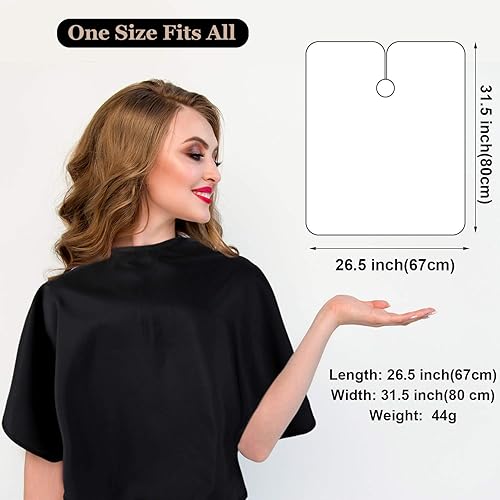 Miniatura 3 de Babero impermeable para salón de belleza, 2 unidades, para peluquería, tinte para peluquería, para clientes y artistas