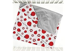 Personalized Ladybug Baby Blanket