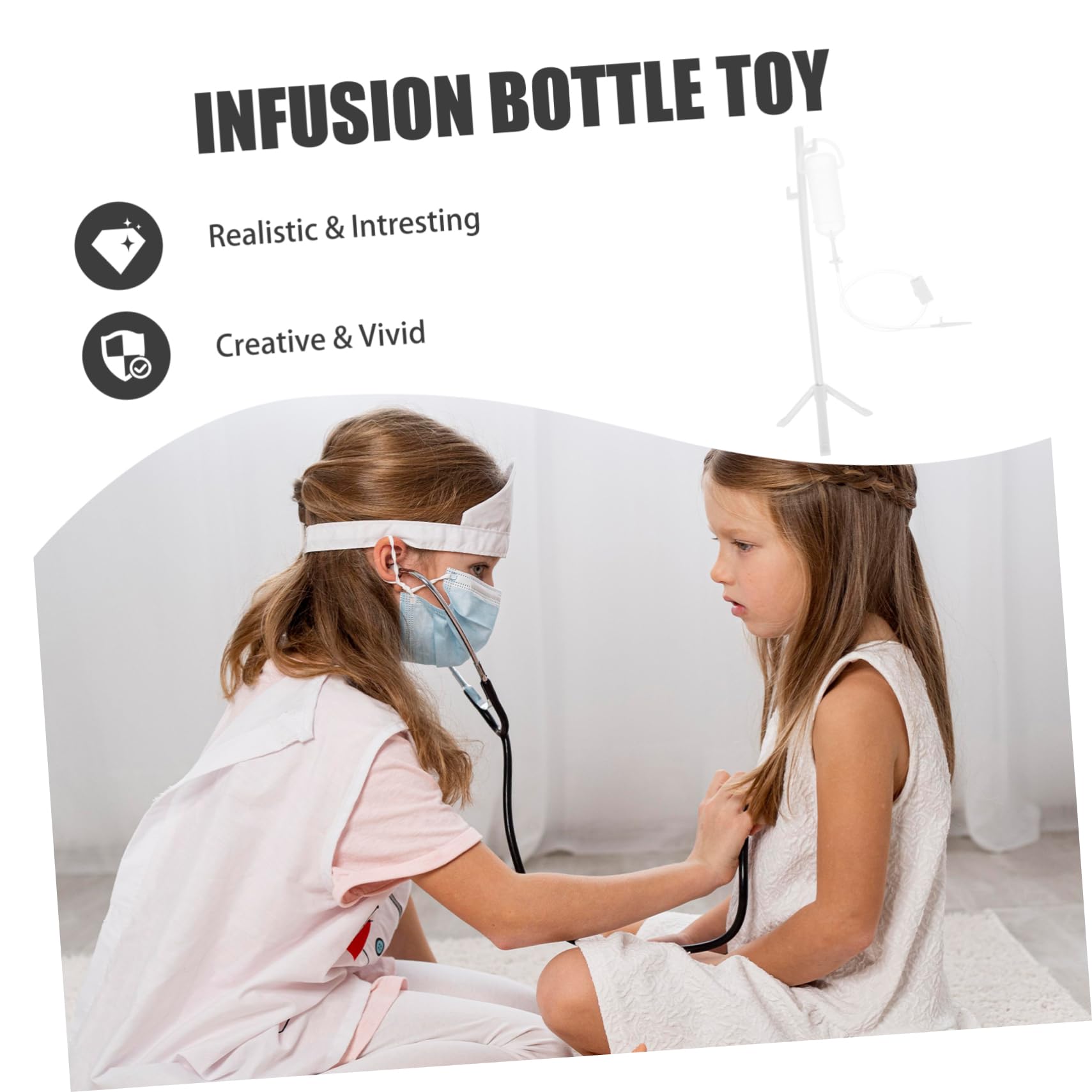 Toddmomy 5 Doctor Toys for Toddlers Bottle Simulation Preschool Role Medical Kit Fake Toy 5pcs*5