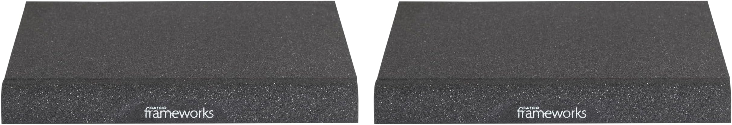 Gator Frameworks Acoustic Foam Isolation Pads for Large Studio Monitors, Fits Most Speaker Stands, Desktops and Bookshelfs; 2-Pack (GFW-ISOPAD-LG)