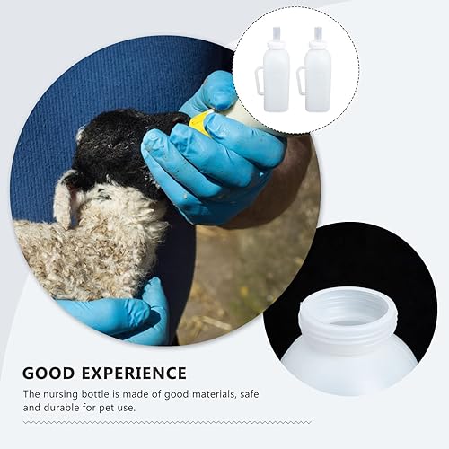 Miniatura 5 de 2 botellas para bebés Botellas de cabra para alimentar a cabras bebé, botella de oveja, alimentador de botellas de cabra de silicona de cordero