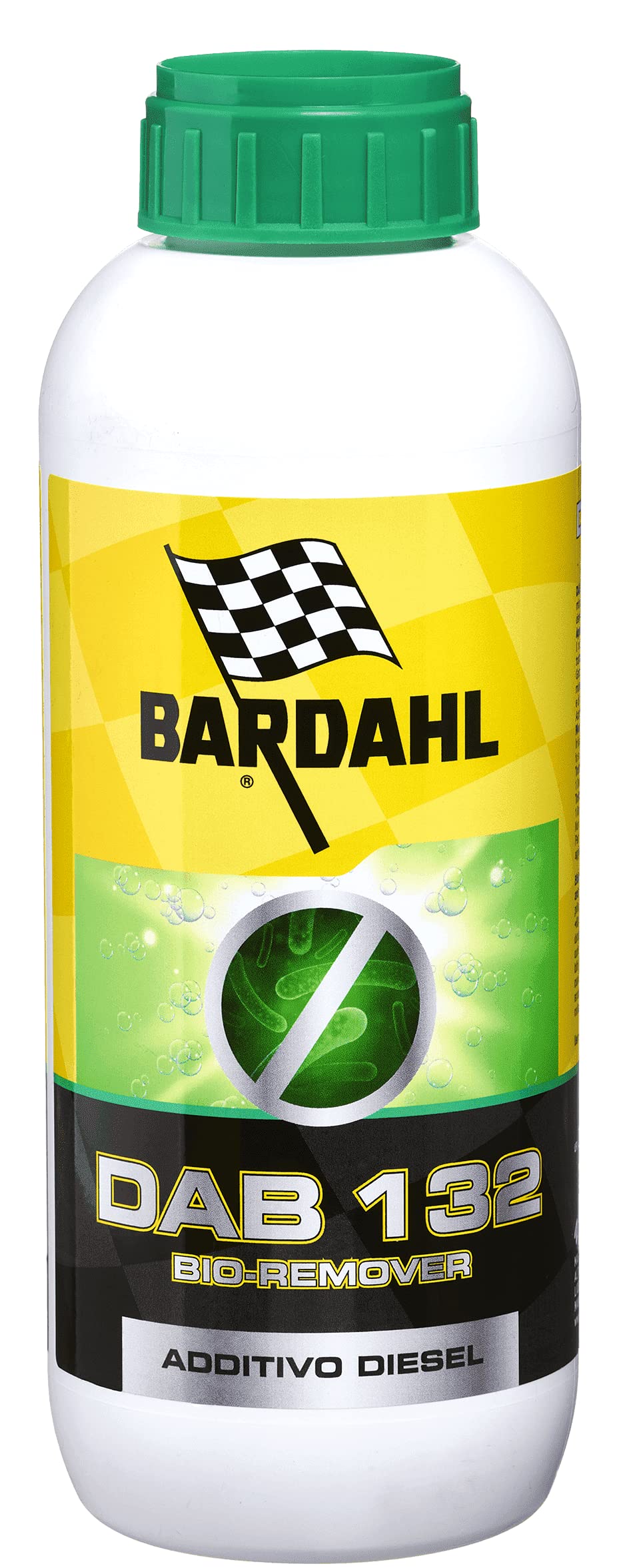 Bardahl Dab 132 Bio Remover, aditivo antibacteriano para diésel, amplio espectro de acción, contra bacterias, hongos, algas, paquete de 1 litro