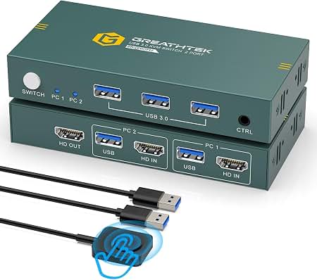 Amazon.com: TESmart 8K@60Hz HDMI KVM Switch for 1 Monitor, USB 3.0