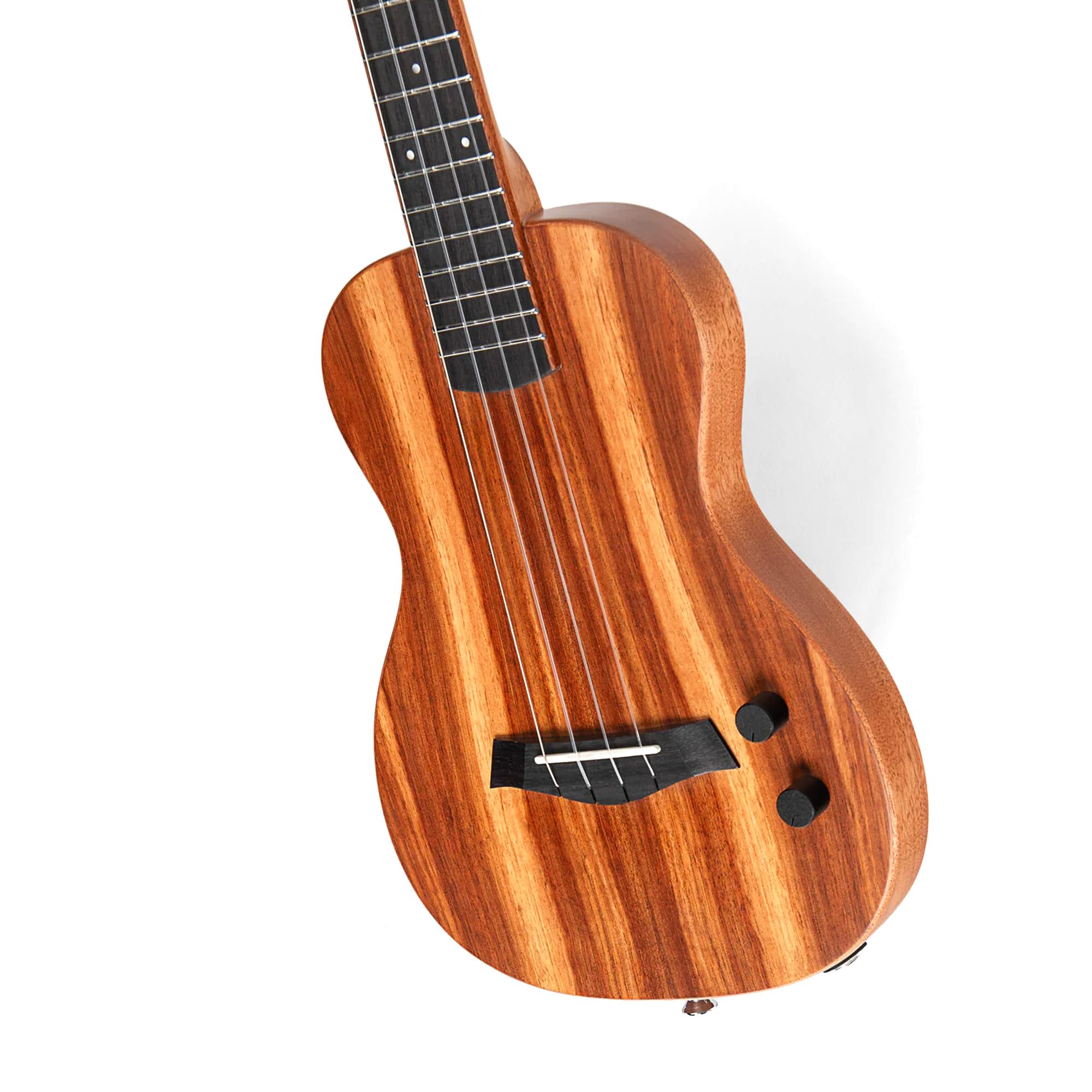 Kala Ukulele tenore elettrico in acacia, con custodia