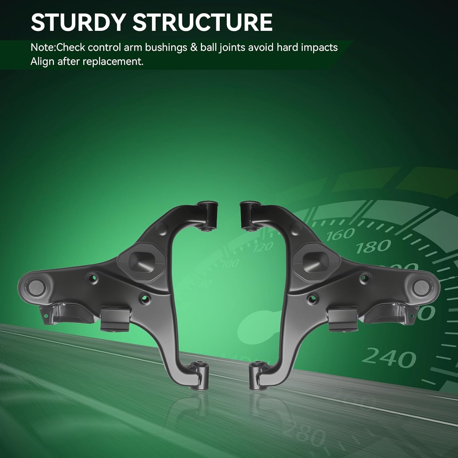 AUQDD 2Pc Suspension Front Lower Control Arm and Ball Joint Assembly Compatible With 2005-2015 Ni-ssan Armada, 04-23 Titan /2004-2010 In-finiti QX56 (Replace # K620511 K620512 545007S001 545017S001)