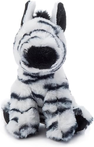 Miniatura 2 de The Petting Zoo Peluche de cebra, regalos para niños, animales del zoológico Wild Onez Babiez, juguete de peluche de cebra de 6 pulgadas