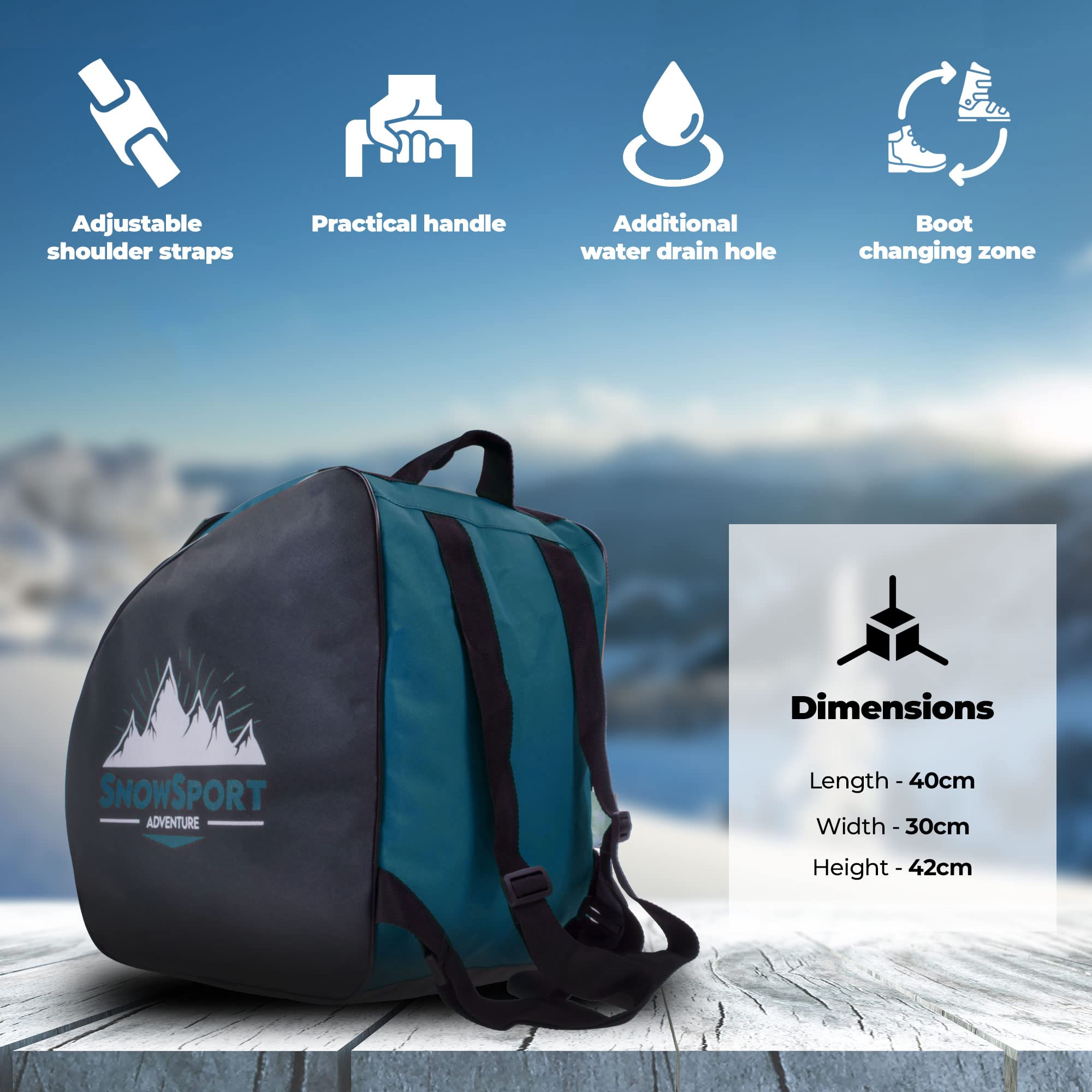 Pokrowiec na buty narciarskie plecak snowsport Boot Bag granatowy/pomarańczowy/różowy