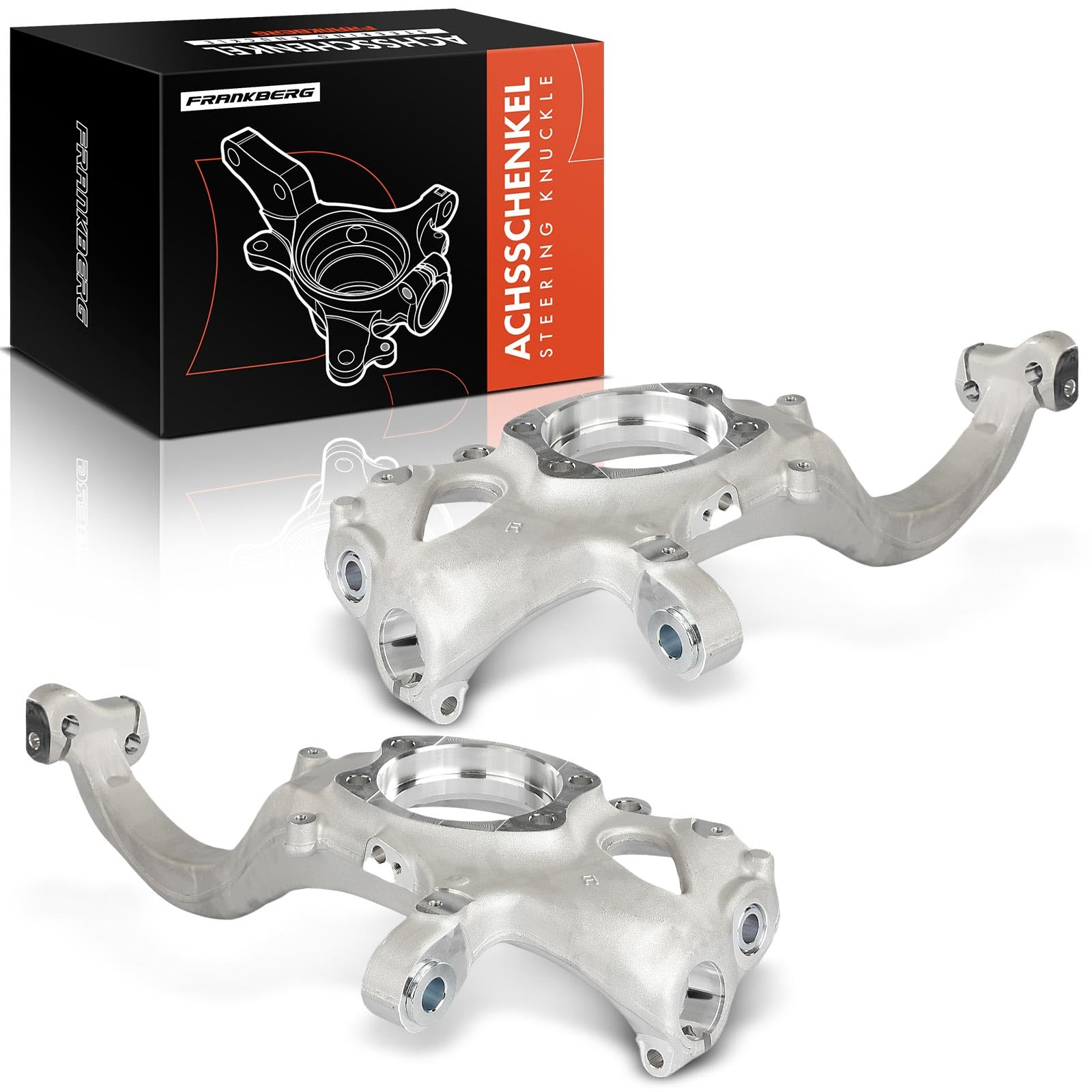 Frankberg 2x Fusée d'essieu Avant Compatible avec A4 8K2 B8 1.8L-3.2L 2007-2015 A5 8T3 1.8L-3.0L 2007-2017 A6 4G2 4GC 1.8L-4.0L 2010-2018 Remplacer# 4G0407254A