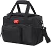 MIER Leakproof Insulated Cooler Lunch Bag for Adult Men Women 30 Can Cooler Bag with Top Flip Lid, 18L, Multiple Pockets (Grey-No Luggage Strap)