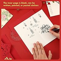 Vista 4 de Sabary 8 tarjetas de felicitación de año nuevo chino para 2026 para deseos, amigos, familia, seres queridos