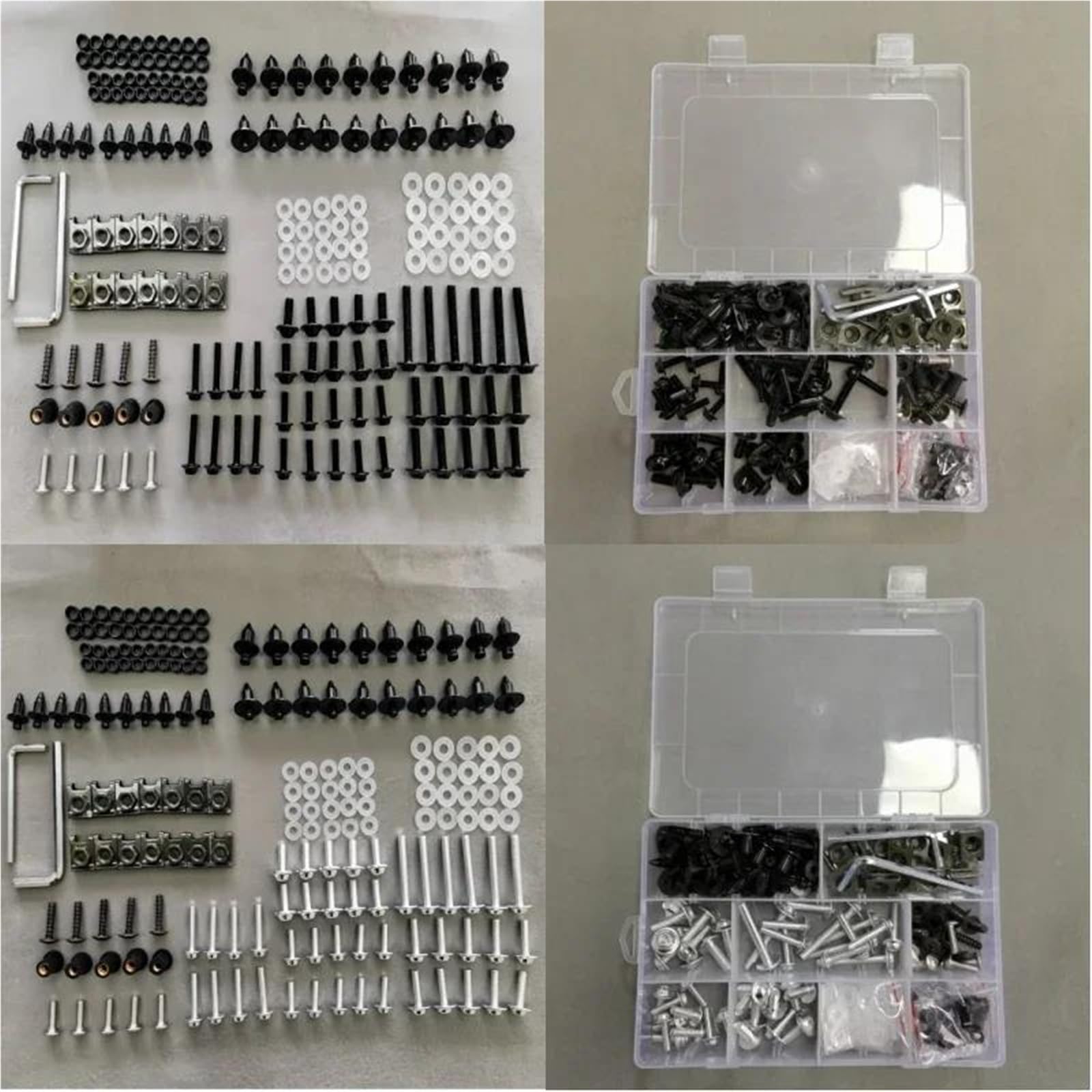 Decorare Kit Bulloni Viti Per Carenatura Moto Per VFR1200 VFR800 ST1300 CBR1000XX(Nero)