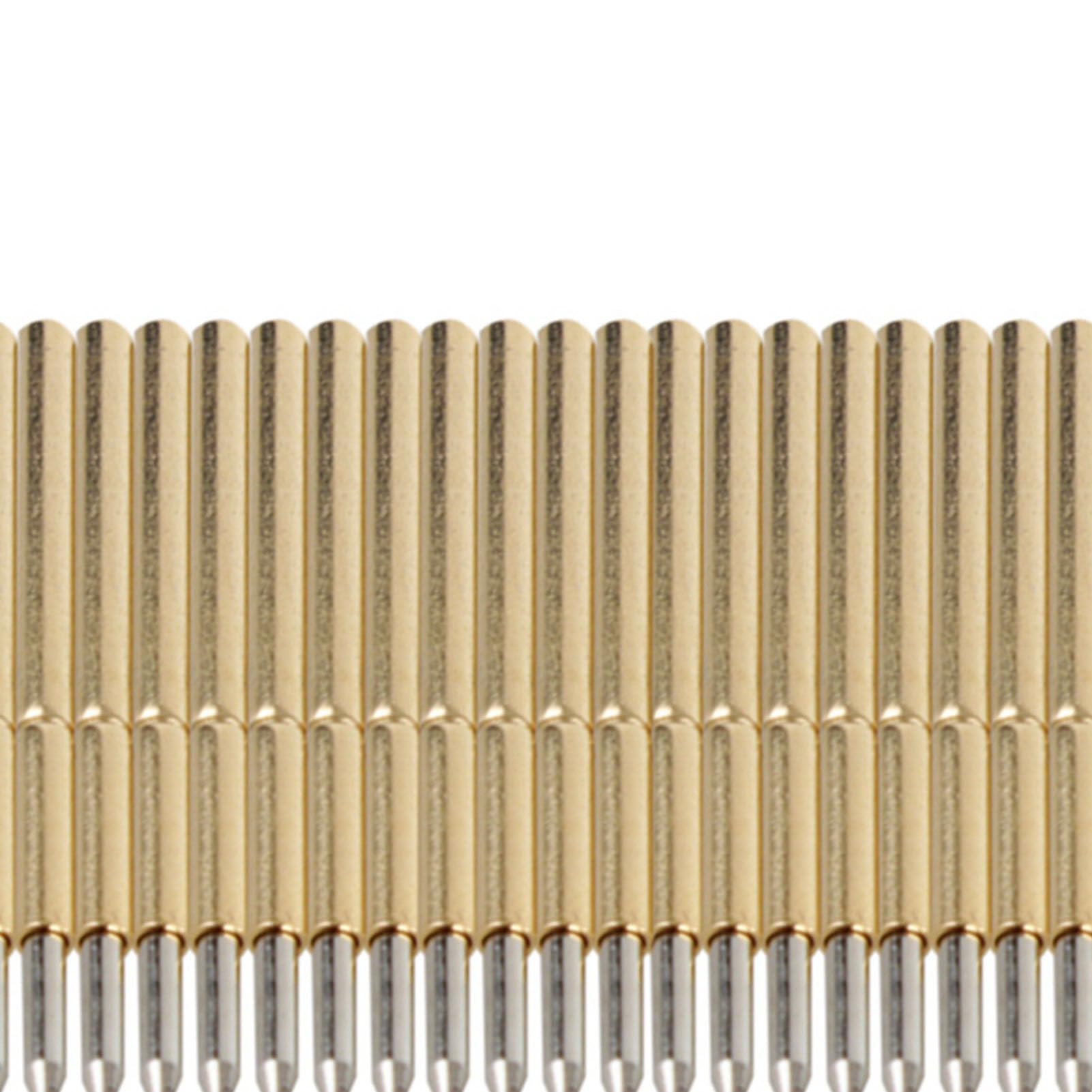 Keenso Sprężynowe sondy testowe, 100 szt. P75-B1Spring Round Pogo Pin 3A Głowica stożkowa 1,02 mm Naparstek Sonda stykowa do PCB Circuit Board Wire Wrap, Domyślnie