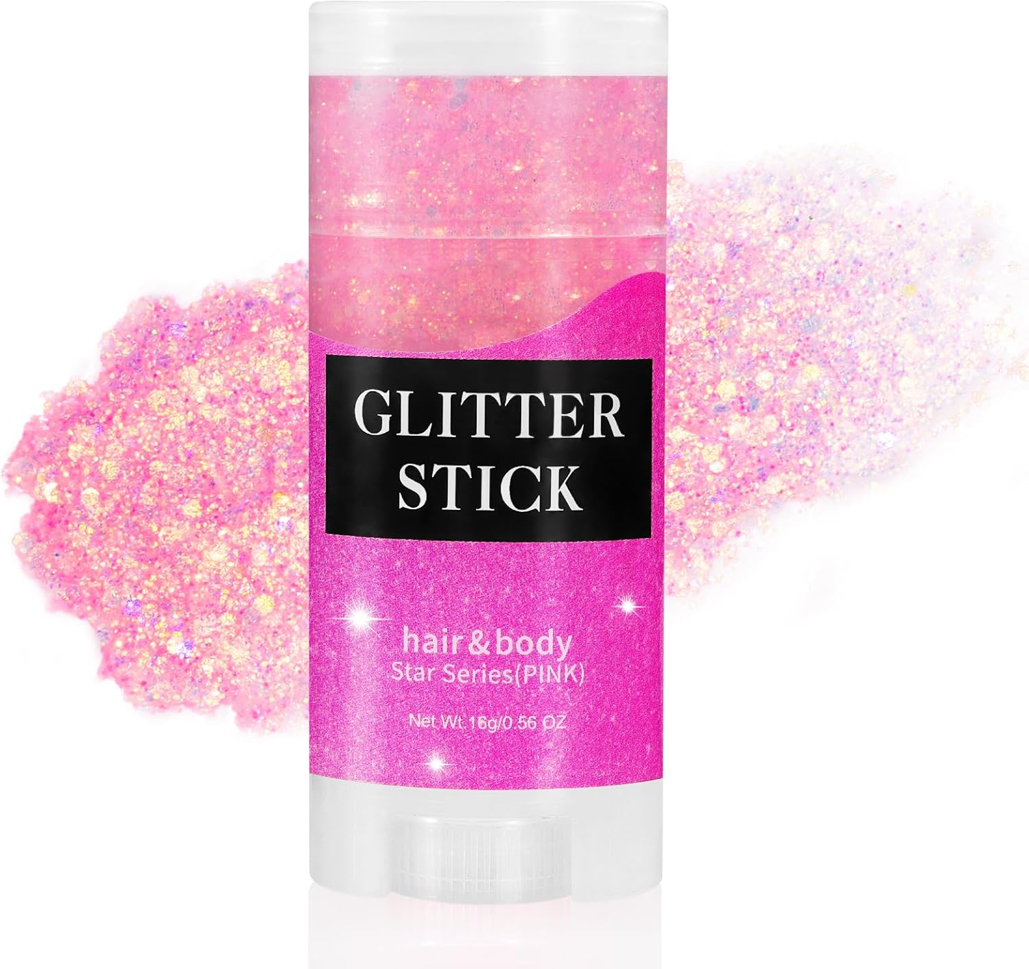Mysense Pink Body Glitter Stick, Singer Concert...