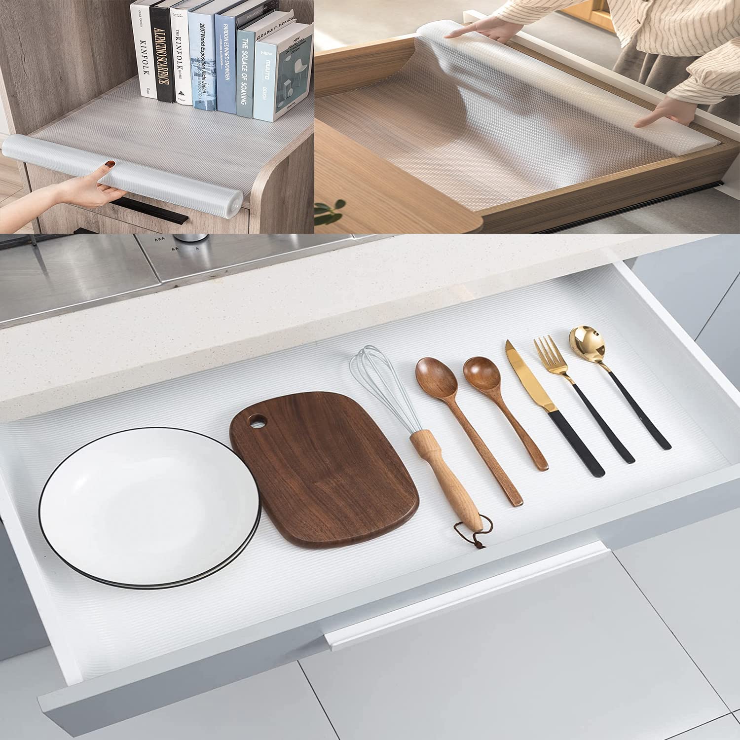 Tappetino Antiscivolo EVA Trasparente 30x400cm - Per Cassetti, Frigoriferi, Ripiani - Foto 10