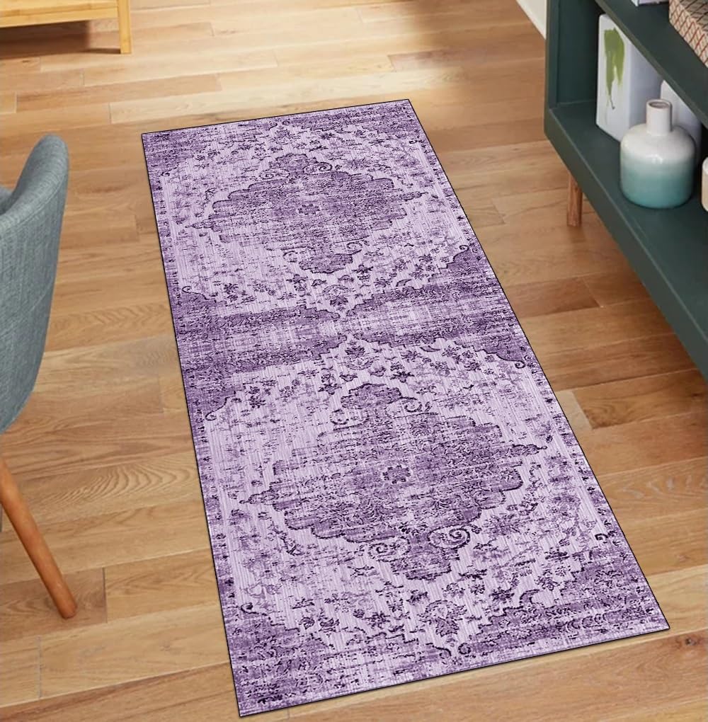 Alfombra de pasillo por metros estilo bohemio lavable 120x180
