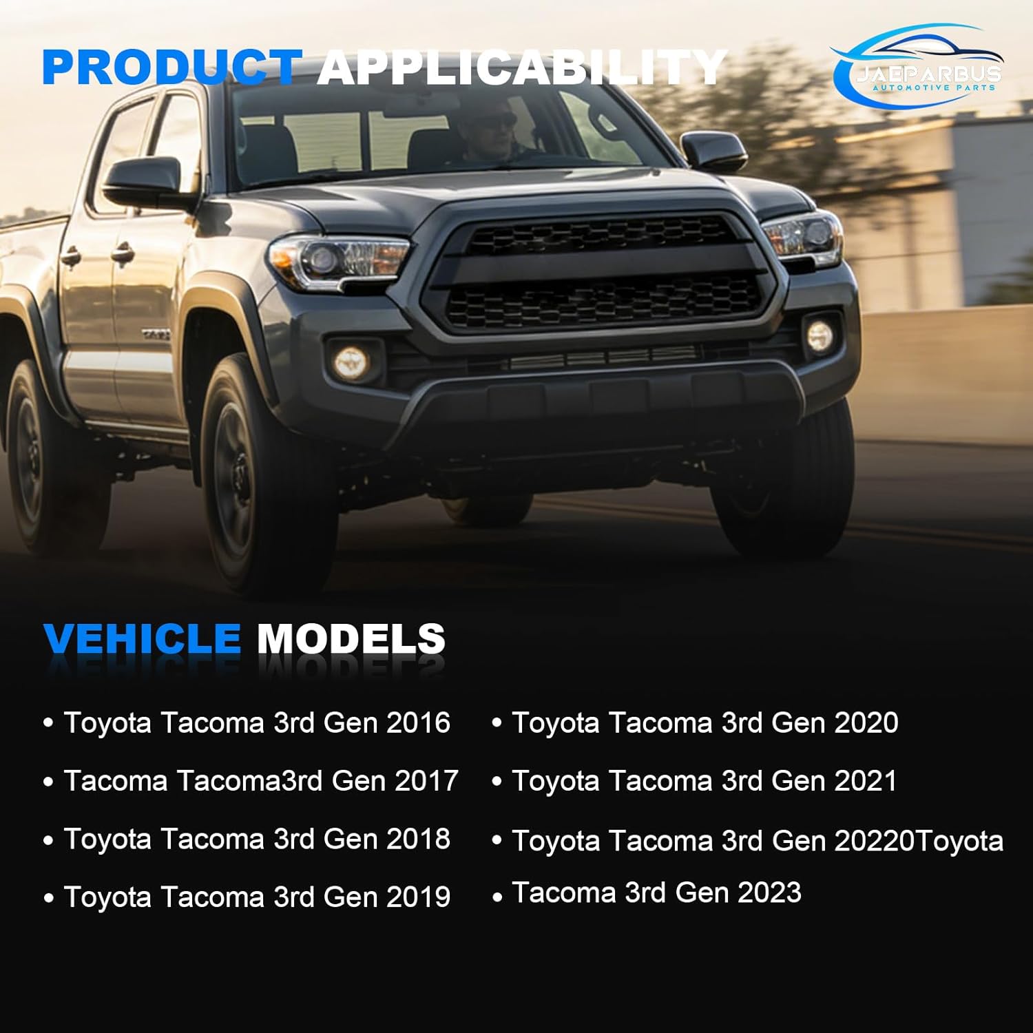 Driver Side A-Pillar Grab Handle Compatible with for 2016-2023 Toyota Tacoma 3rd Gen OEM-Style Texture No Creaking Noise Easy Installation
