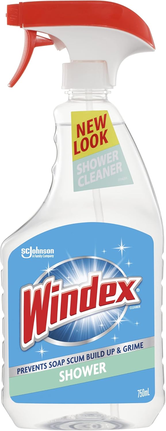 Windex Shower Cleaning Spray, For Tubs, Shower Walls, Curtains, and Shower Doors, Prevents Soap