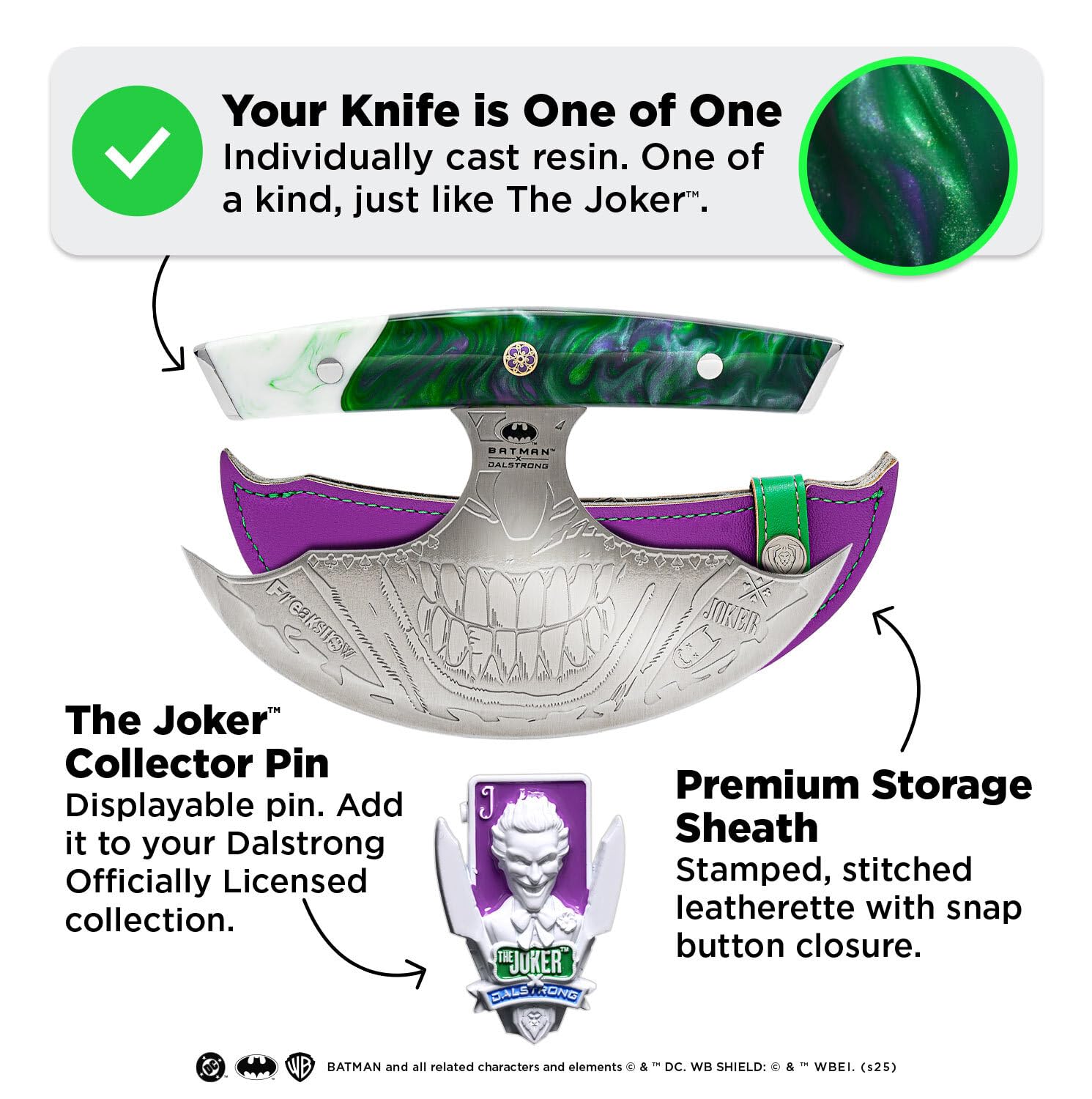 Amazon.com: Dalstrong Ulu Knife - 7 inch Chef Knife - THE JOKER