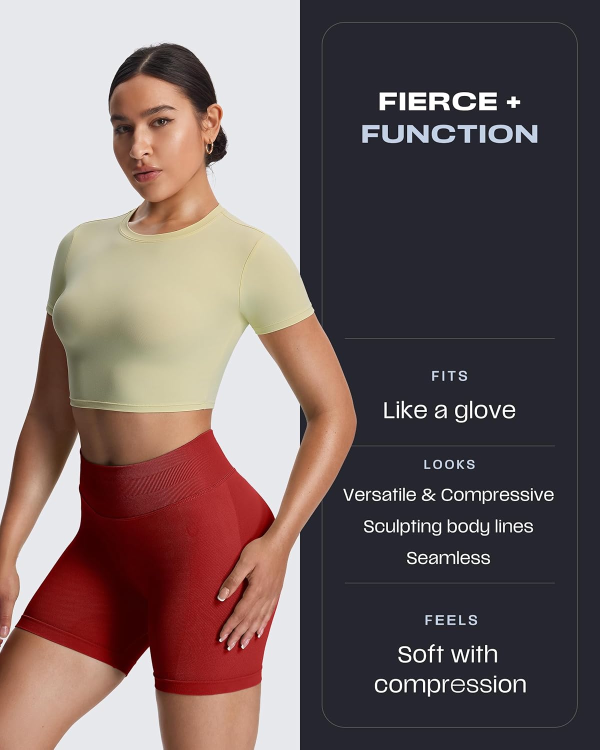 Aoxjox Seamless Biker Shorts for Women Impact Hidden Scrunch Low Waisted Athletic Yoga Short 3.5"/4.5"/5"/6" - Image 3