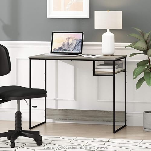 Miniatura 2 de Furinno - Escritorio Moretti Lifestyle para estudiar, 35 pulgadas, roble francés gris