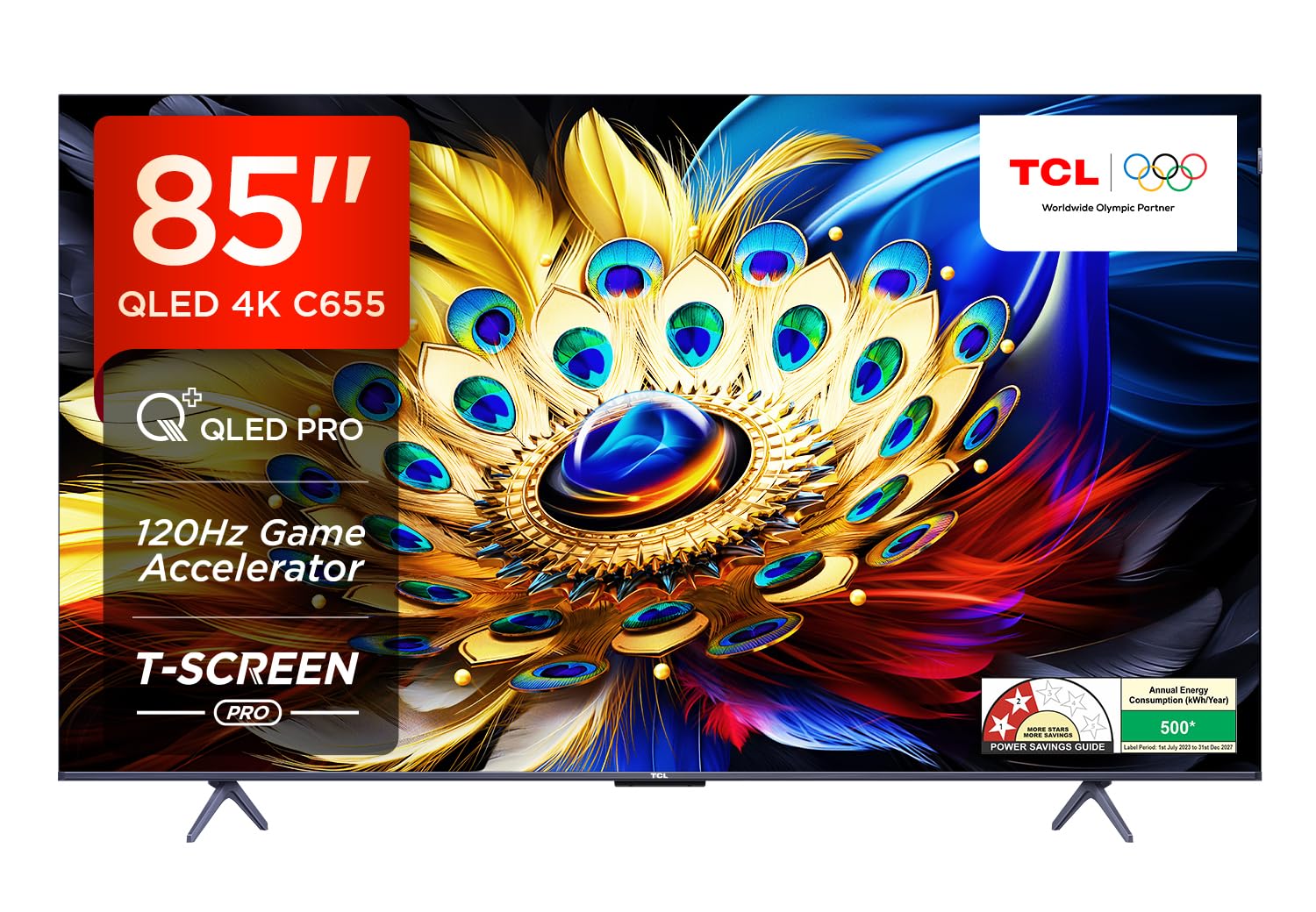 TCL 215 cm (85 inches) C655 Series 4K Ultra HD Smart QLED Google
