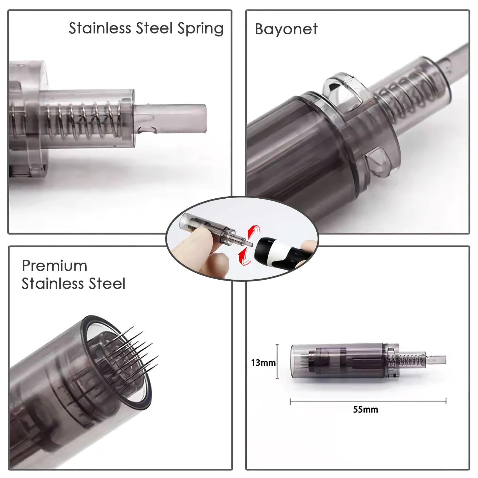 30Pcs Agujas de Microneedling de 12 Pin para Microneedling Dr.pen A7, Micropunción de Repuesto Desechables Originales, Microagujas Accesorios para el Cuidado de la Piel (12 Pin, 30Pcs)
