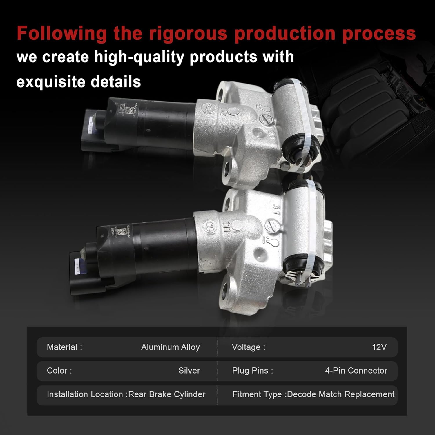 Left Right Parking Brake Actuator Kit Replacement For VW Touareg 7P5 7P6 7P0609616 7P0609615 7P0609724 7P0609724A 7P0609723A 7P0609724B