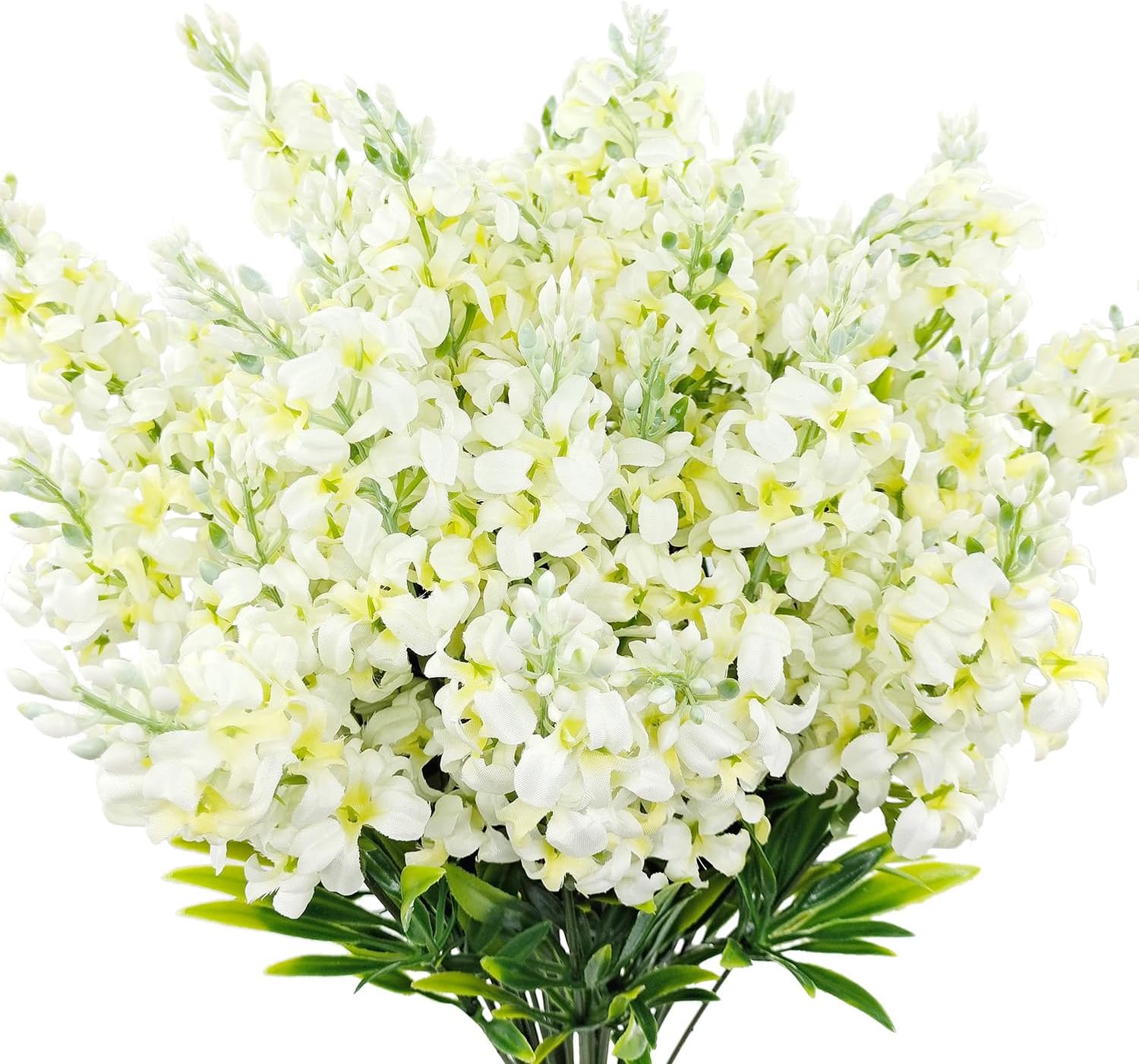 CORVYUC 5PCS Artificial Lilac Flowers Fake Silk Flower Faux