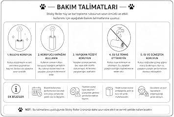 Sticky Roller Tüy Toplayıcı Rulo Seti – 1 Ana Sap + 2 Yedek Rulo, Güçlü Yapışkan Yüzey, Ev ve Araç Kullanımı İçin (Bej)