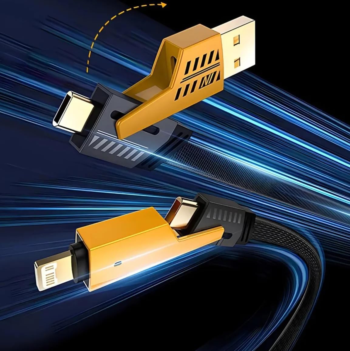 USB C DÜZ ÖRGÜLÜ HASIR AAA KALİTE 4 ü 1 arada 65/27 W 2 TO 2 FLAT FAST WIRE CABLE PD USB TYPE C İOS 4 LÜ ŞARJ KABLOSU VE VERİ AKTARIM DATA KABLO TÜM CİHAZLAR İÇİN GENİŞ UYUMLULUK HAYAT KURTARIR