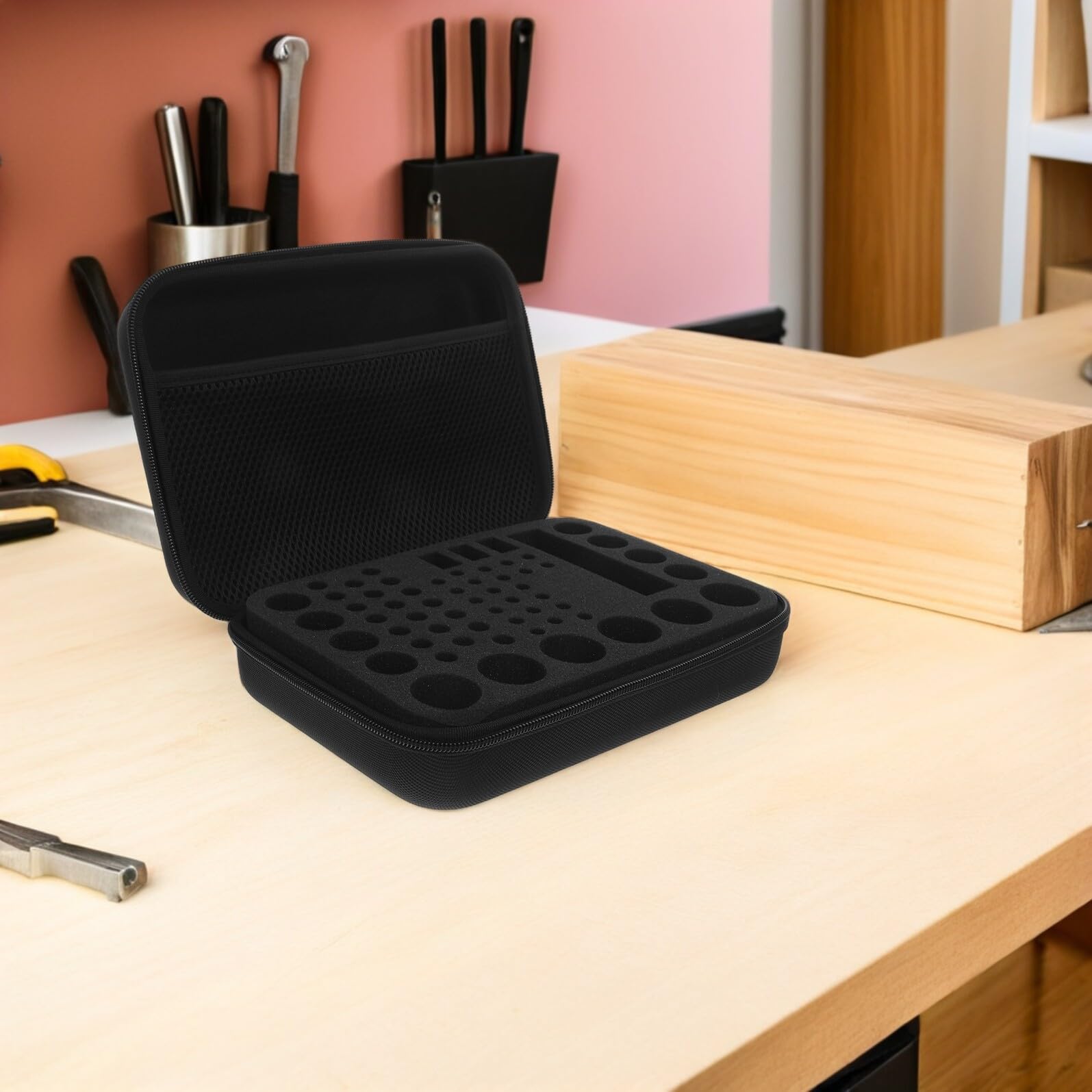 BESPORTBLE Custodia Portabatterie Portatile per Batterie Aa e Aaa Chiusura a Scatto, Contenitore Piccolo Resistente e Organizzatore Sicuro per Viaggi, Casa e Ufficio