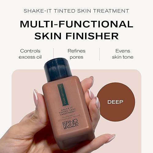 Miniatura 2 de Erno Laszlo Shake-It - Tratamiento tintado para el cuidado de la piel, tinte facial profundo para tez más profunda, hermoso tono de piel, controla