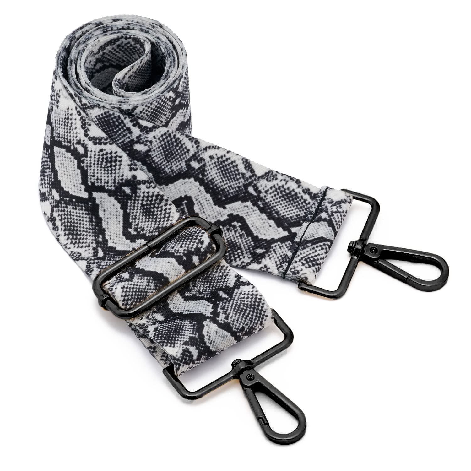 ZOOEASS Nickel Buckles Wide Shoulder Strap Adjustable Replacement Belt Gun Buckles Guitar Style Crossbody Bag Strap