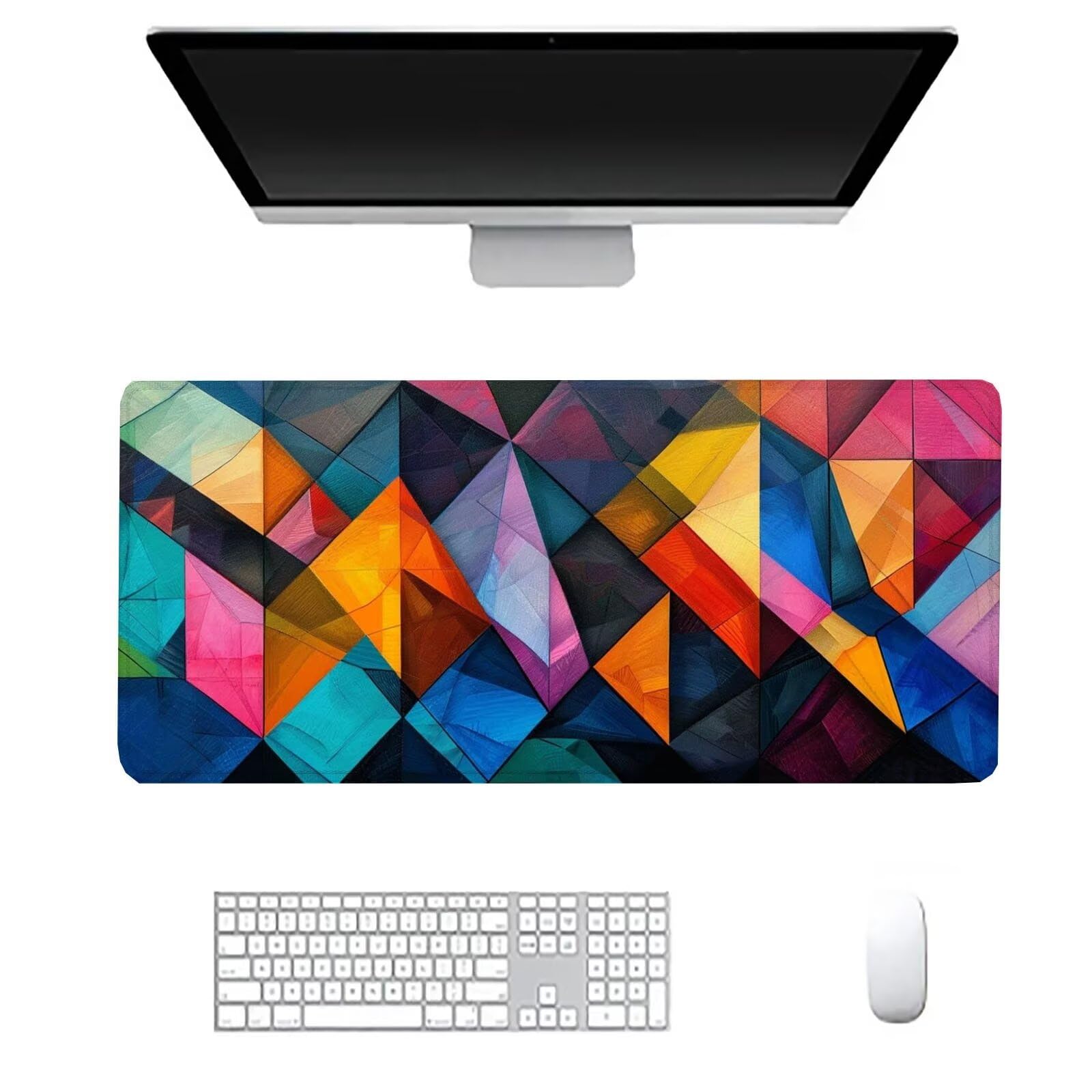 Abstrakcyjna podkładka pod mysz duża podkładka na biurko dla graczy geometria XXL podkładka pod mysz 1600 x 800 x 3 mm niestandardowa podkładka pod mysz, ochraniacz na biurko na biurko do domu