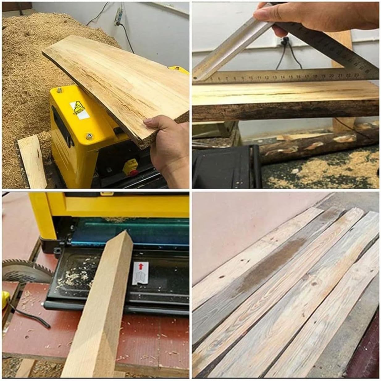 13Inch Desktop Electric Planer, 2000W Wood Thickness Planer 8000RPM Multi-Angle Adjustable Household Planer, 0-3mm Planing Depth, for Wood Cutting