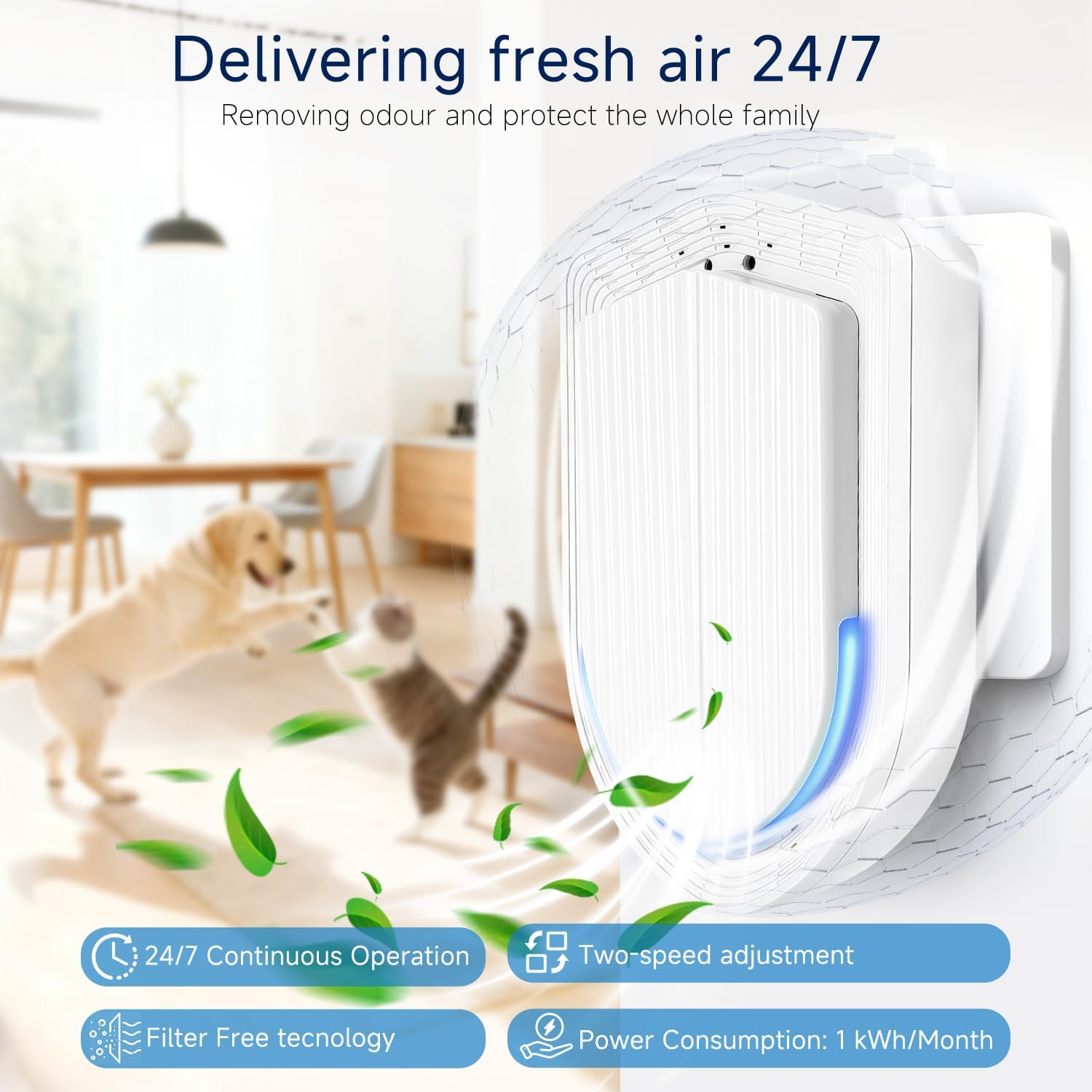 Plug In Air Ionizers - 6Pack Negative Ion Technology Air Purifier, Quiet Mini Air Freshener for Home, Bedroom, Office, Basement - Portable Air Purifiers for Odor, Dust, Smoke, Pet Smell White