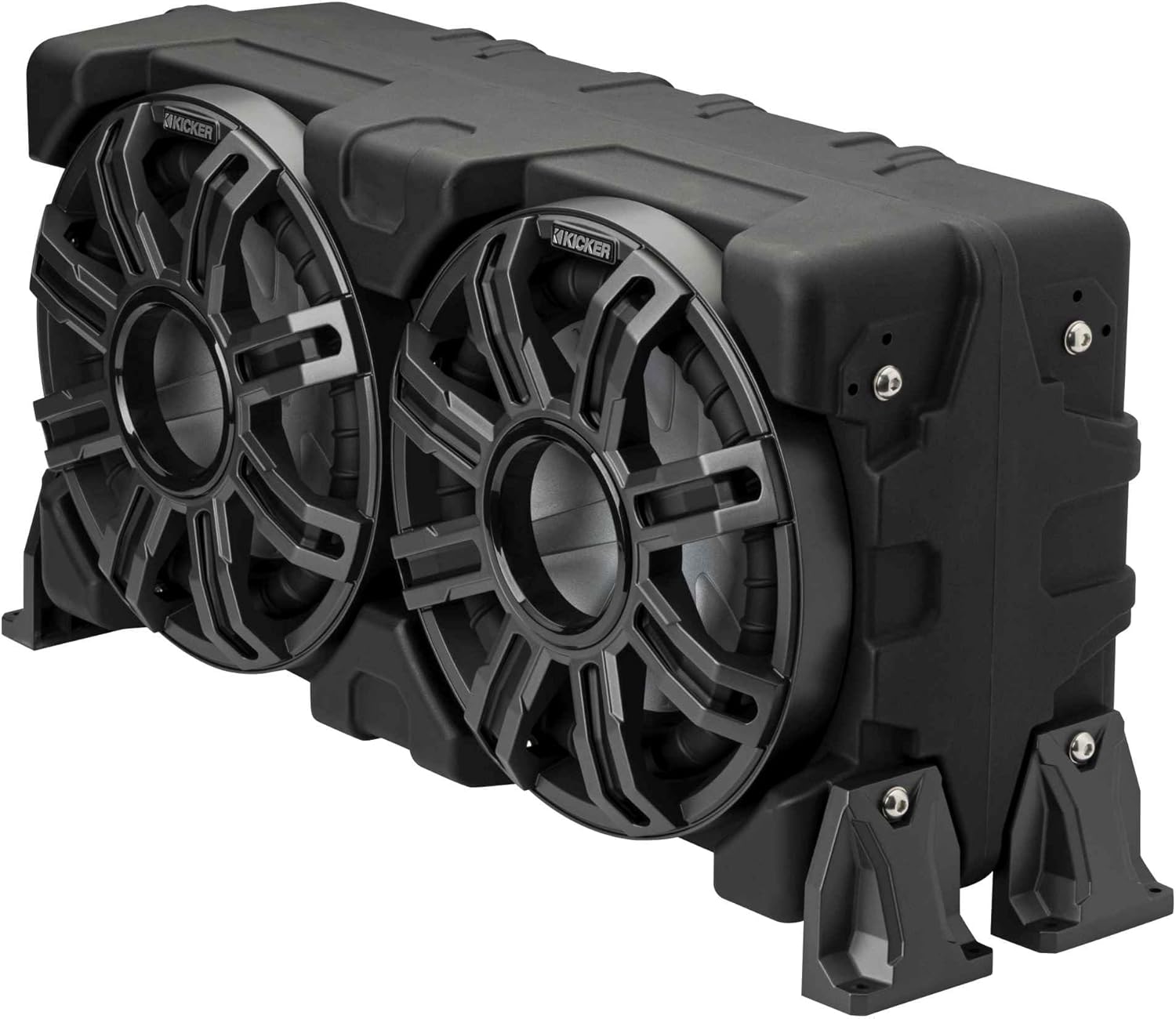 KICKER 51MWLE102 MWLE 10" (25cm) Loaded Premium Marine Sub Enclosure with Passive Radiator 2-ohm