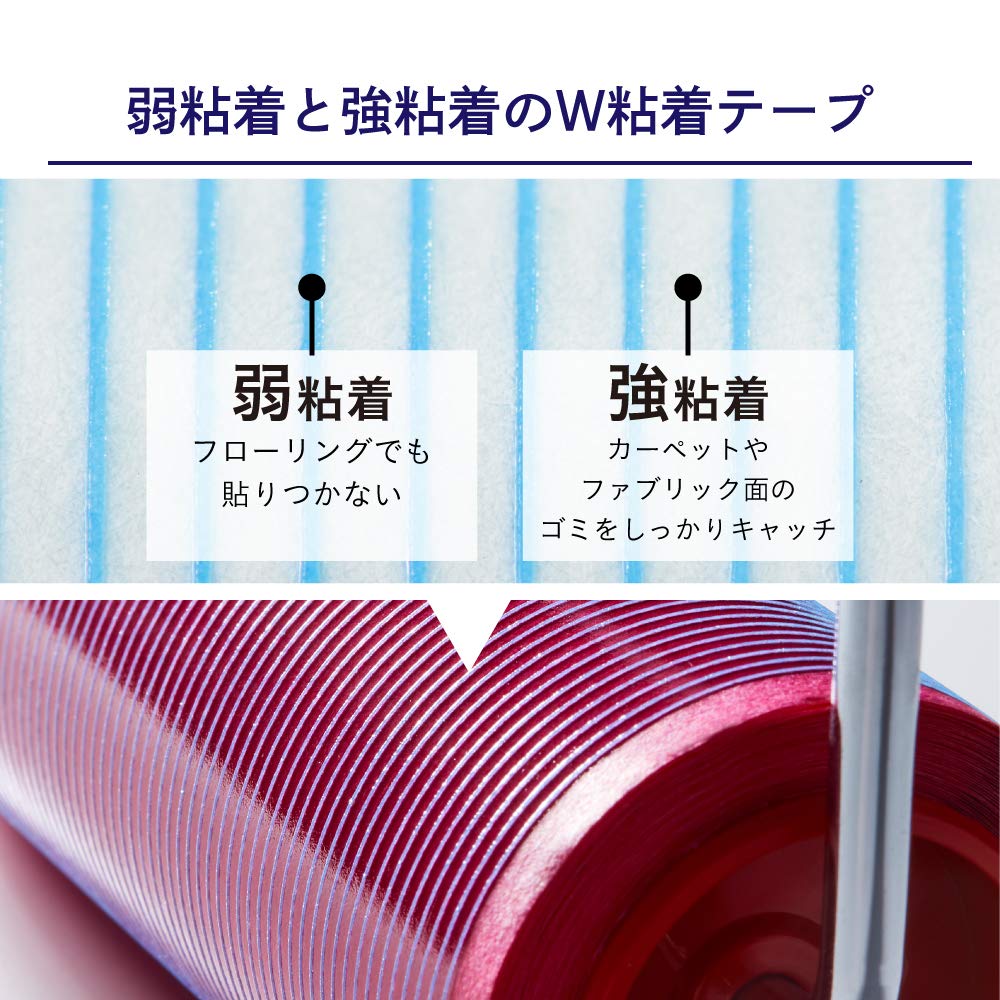 Amazon｜ニトムズ コロコロ 本体 コロフル カラーテープ(レッド