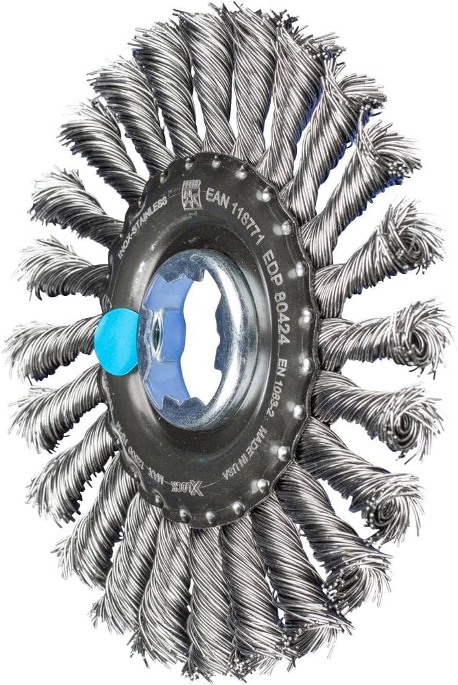 PFERD 43303038 - Spazzola rotonda in acciaio INOX con sistema X-Lock