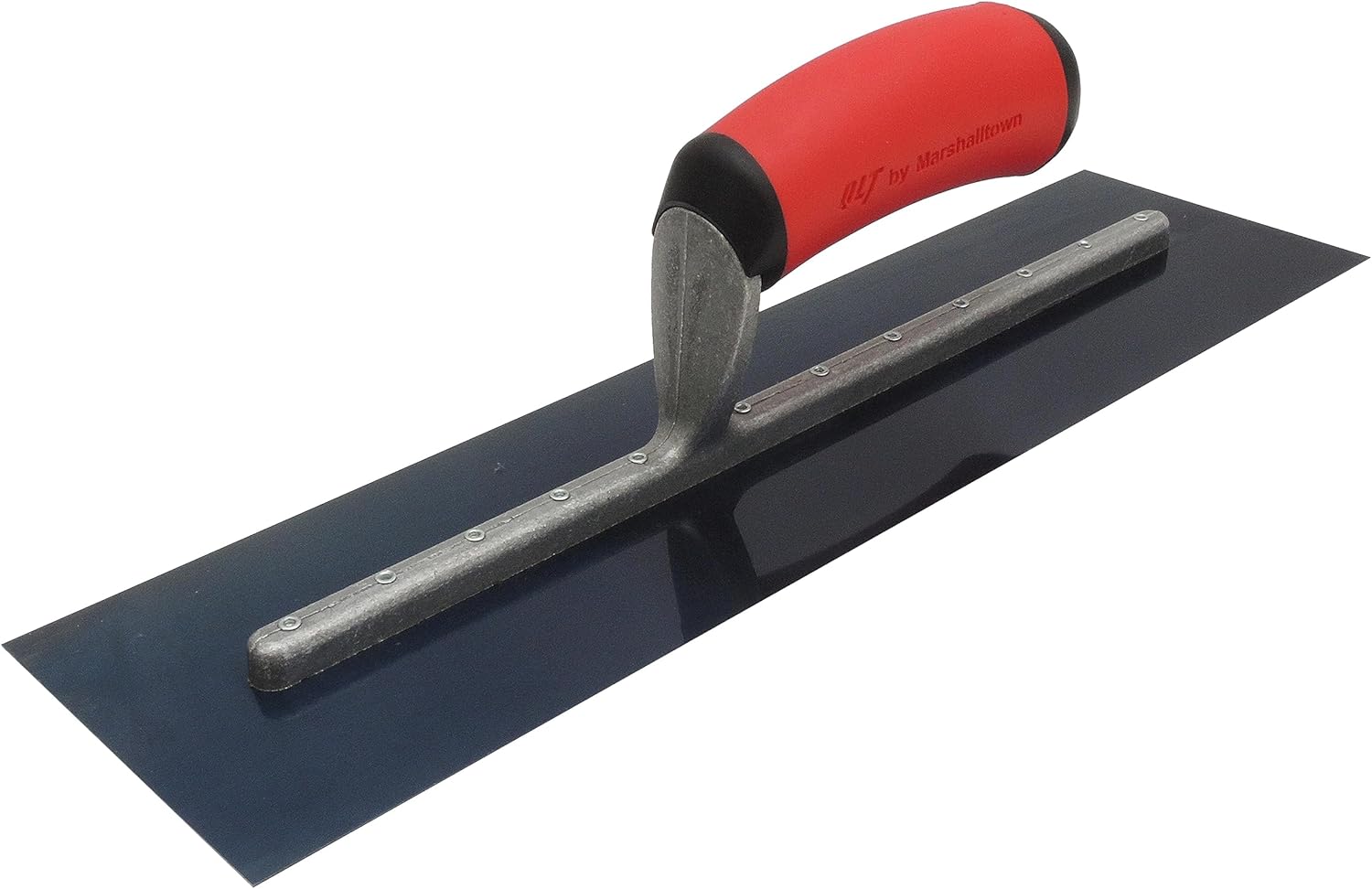 MARSHALLTOWN QLT Concrete Finishing Trowel, 14 x 4 Inch Carbon Steel Blade, Soft Grip Handle, FT373R