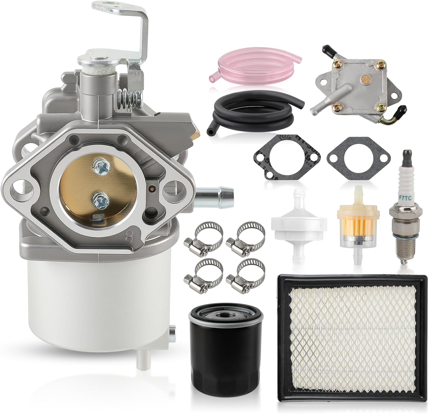 FE290 Carburetor with Fuel Pump Air Filter Replacement for Club Car DS & Carryall models 1992-1997 for Golf Cart 1998-UP DS & Precedent FE290 Engine, #1014523 101805601 101905601 1016438