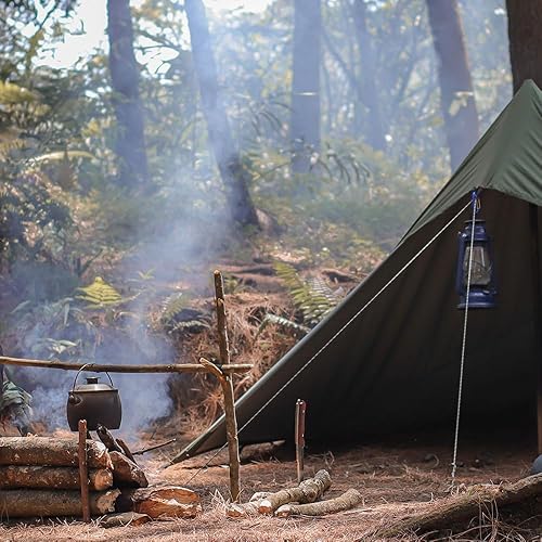 Miniatura 4 de Cuerda Paracord de 550 libras, 7 hebras de cuerda de paracaídas de 100 pies 0.157 in, cuerda de paracaídas de nailon para campamento, camuflaje del