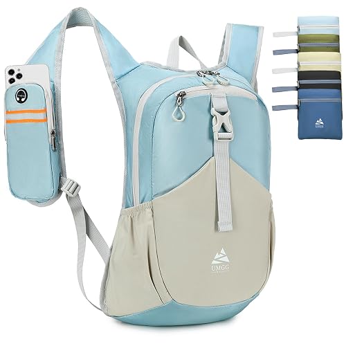 15L Small Packable Hiking Daypack (Blue)