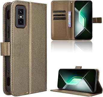 Compatible with Infinix GT 30 Pro 5G Leather Case,PU Leather flip Cover Compatible with Infinix GT 30 Pro 5G X6873 Case Cover Brown