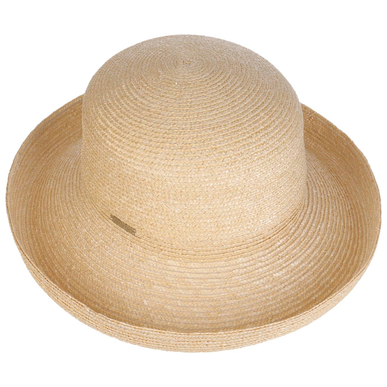 Seeberger Javina Aufschlaghut mit UV-Schutz Strohhut Damenhut Sommerhut Sonnenhut Gartenhut Damen/Herren - Frühling-Sommer Sommer