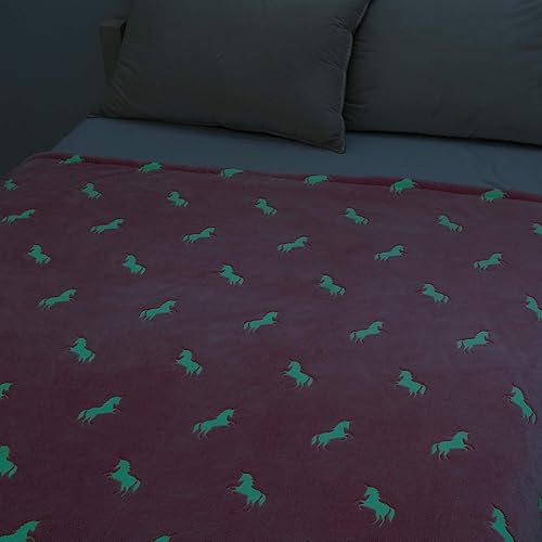 Miniatura 3 de SOCHOW - Manta de forro polar de sherpa que brilla en la oscuridad, doble cara, súper suave y lujosa manta de felpa para niños