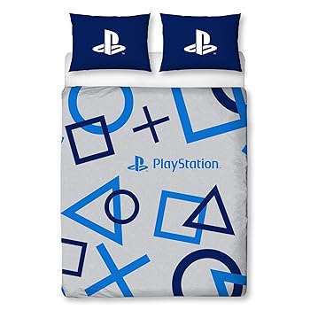 Character World Officially Licensed Sony Playstation Blue Double Duvet Cover