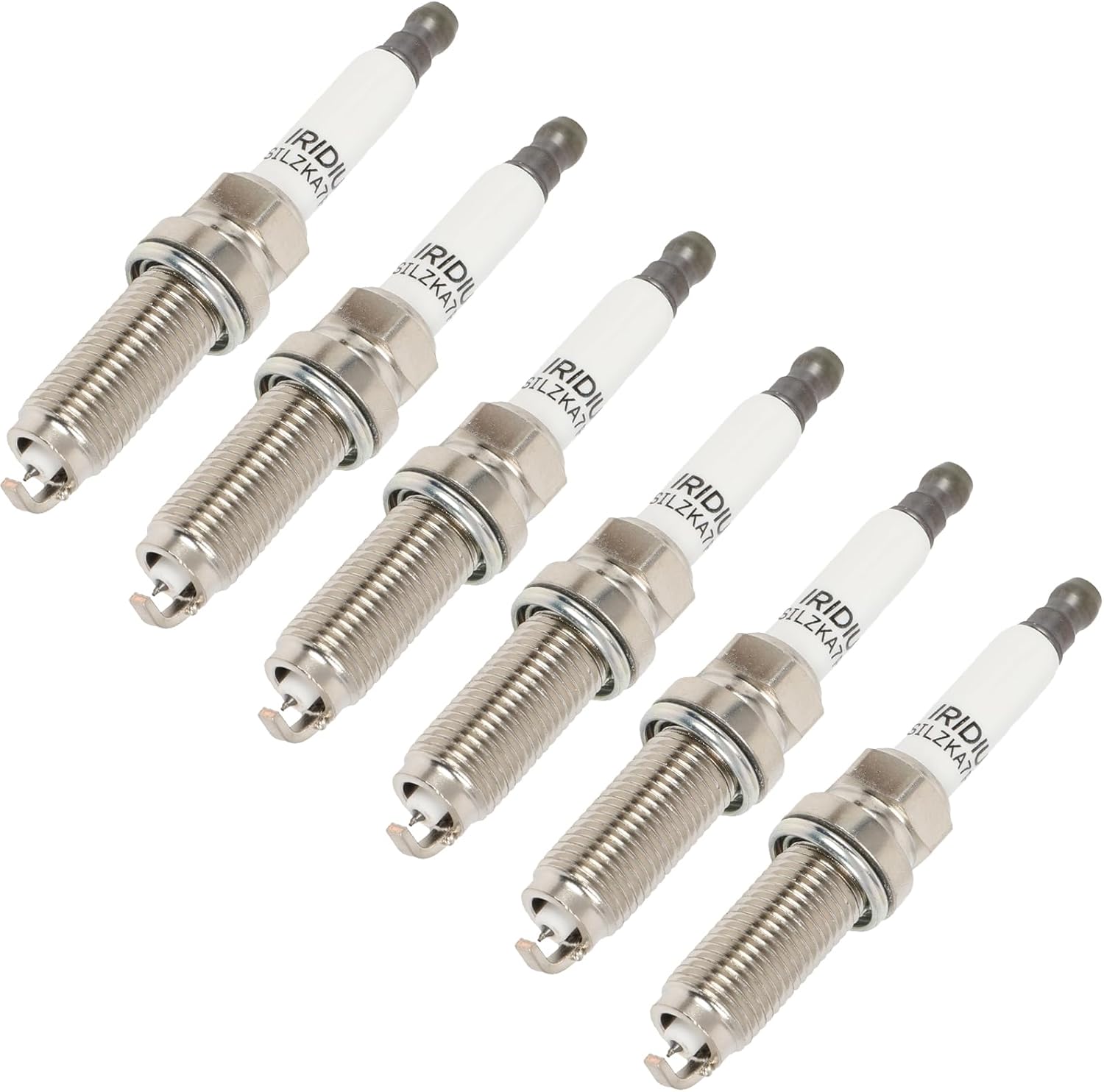 ECCPP Spark Plgu Replacement for 93476,SILZKAR7E8S Fit 2017-2020 for Jaguar for F-Pace 3L/V6,2022-2025 for Land Rover for Defender 110 5L/V8 Pack of 6 Platinum Iridium High Performance Spark Plugs