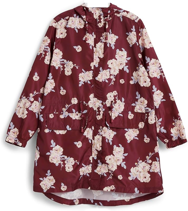 Vera Bradley Women's Packable Water Resistant Raincoat (Extended Size Range)
