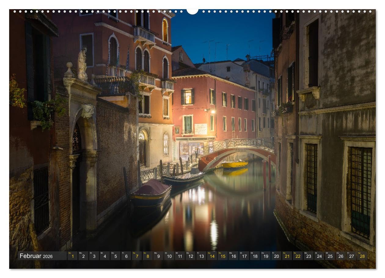 Malerisches Venedig (Wandkalender 2026 DIN A2 quer), CALVENDO Monatskalender: Fotos der traumhaften Gassen, Plätze und Kanäle von Venedig. (CALVENDO Orte)